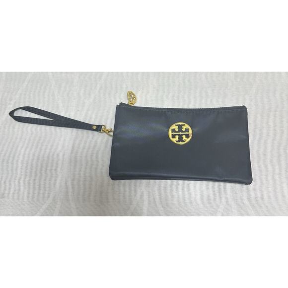 Tory Burch Navy Blue Saffiano Leather‎ Tote Bag with Bonus Wristlet - Picture 9 of 11